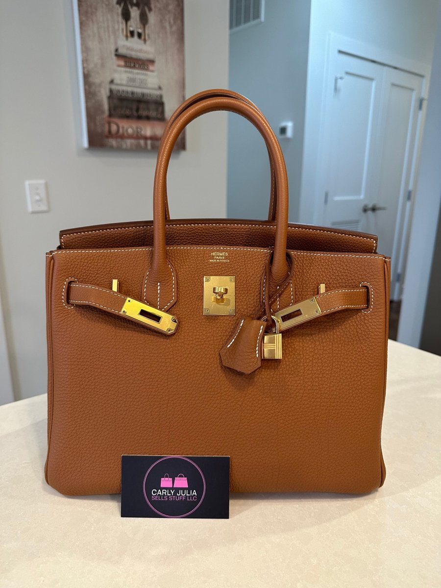 Reserved: Hermes 2016 Birkin 30 Gold on Gold - Carly Julia Sells Stuff, LLC