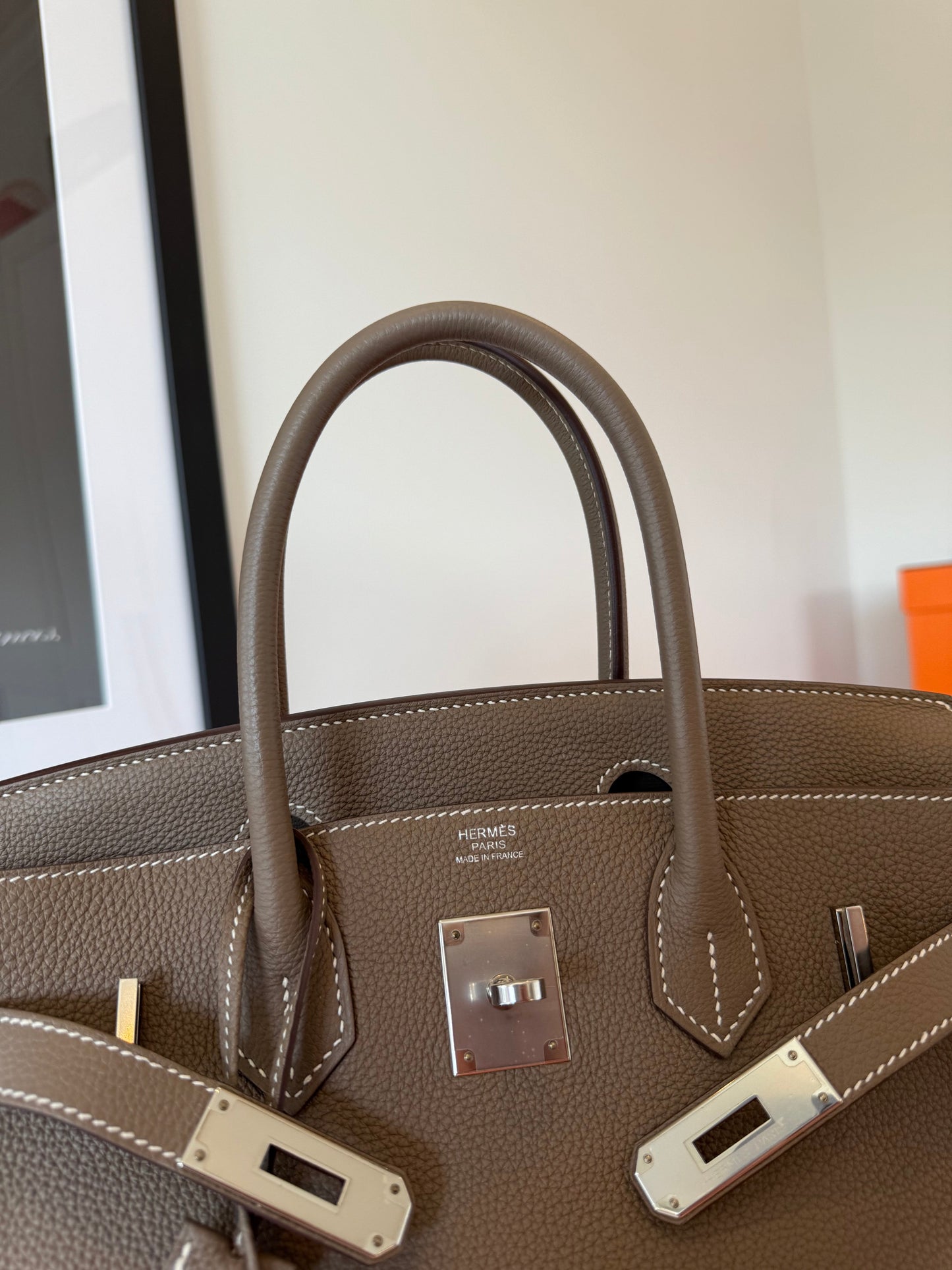 RESERVED: Hermes 2019 Birkin 30 Togo Etoupe PHW - Carly Julia Sells Stuff, LLC