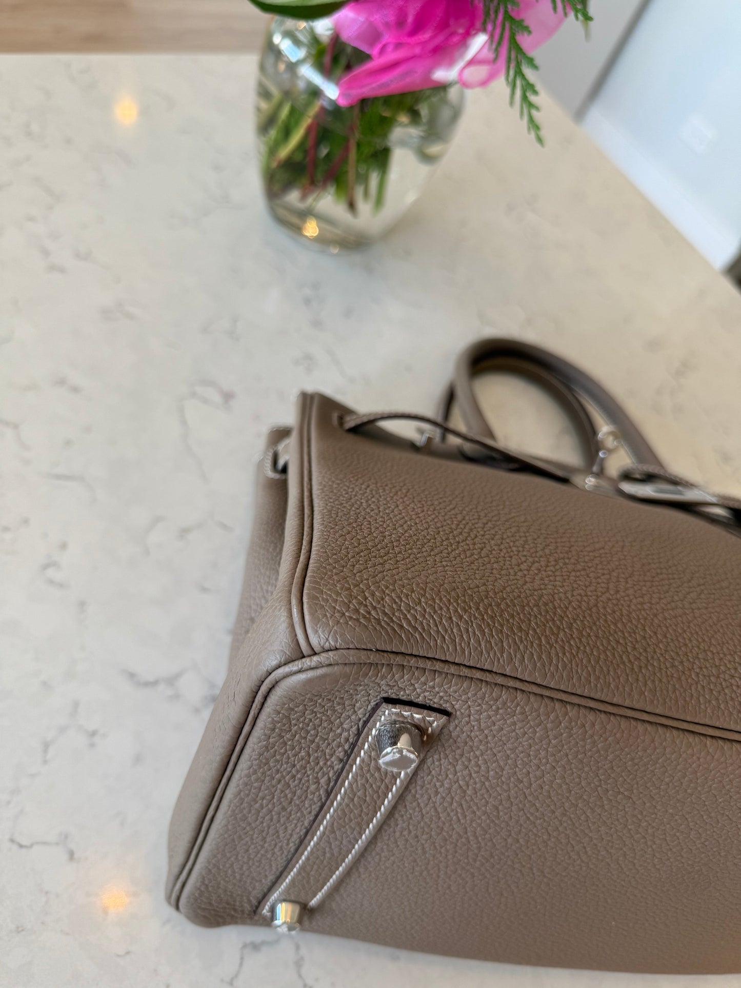 RESERVED: Hermes 2019 Birkin 30 Togo Etoupe PHW - Carly Julia Sells Stuff, LLC