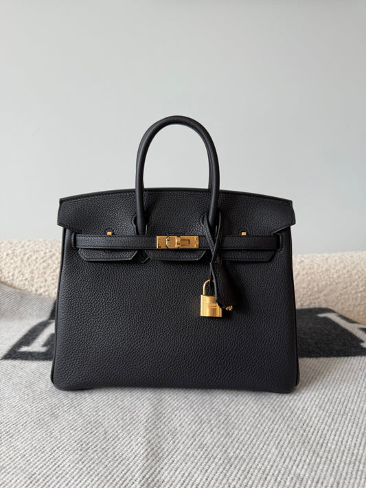 RESERVED: Hermes 2024 Birkin 25 Togo Noir GHW - Carly Julia Sells Stuff, LLC
