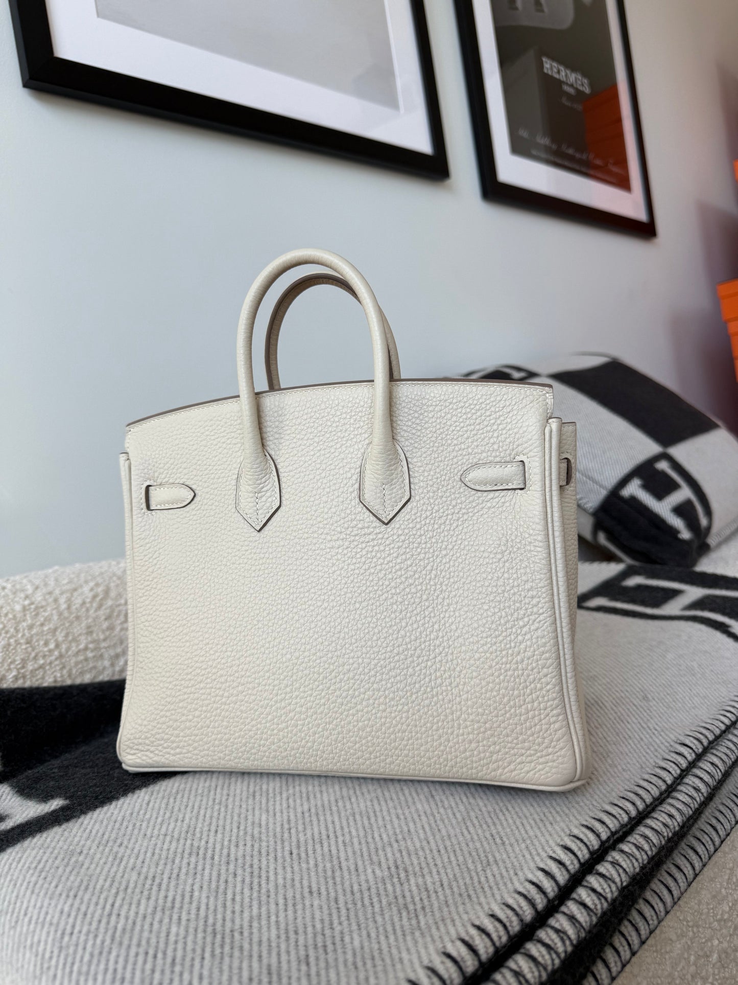 Reserved: Hermes Birkin 25 Craie Togo Retourne RGHW - Carly Julia Sells Stuff, LLC