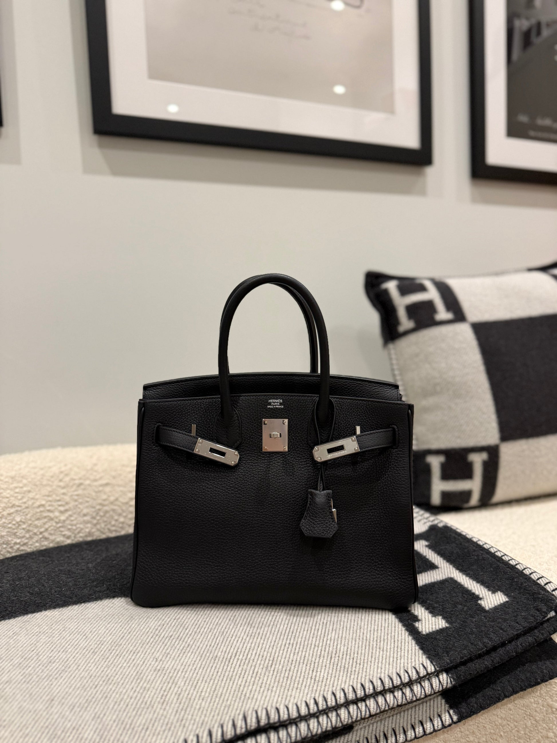 RESERVED Hermes Birkin 30 Noir PHW - Carly Julia Sells Stuff, LLC