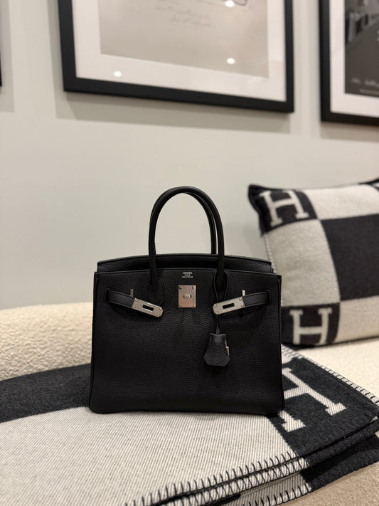 RESERVED Hermes Birkin 30 Noir PHW - Carly Julia Sells Stuff, LLC