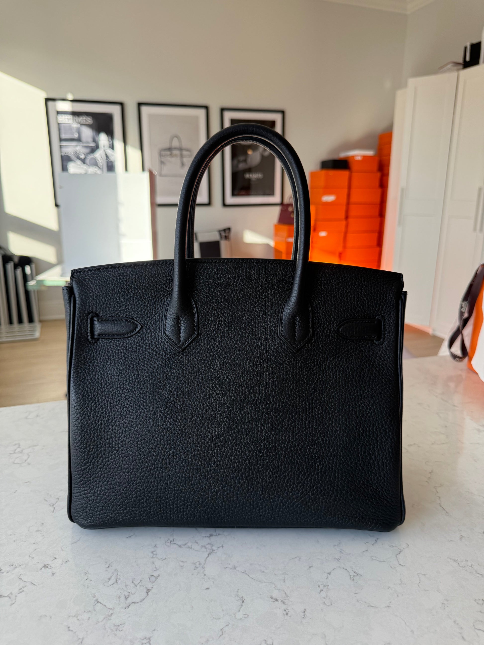 RESERVED Hermes Birkin 30 Noir PHW - Carly Julia Sells Stuff, LLC
