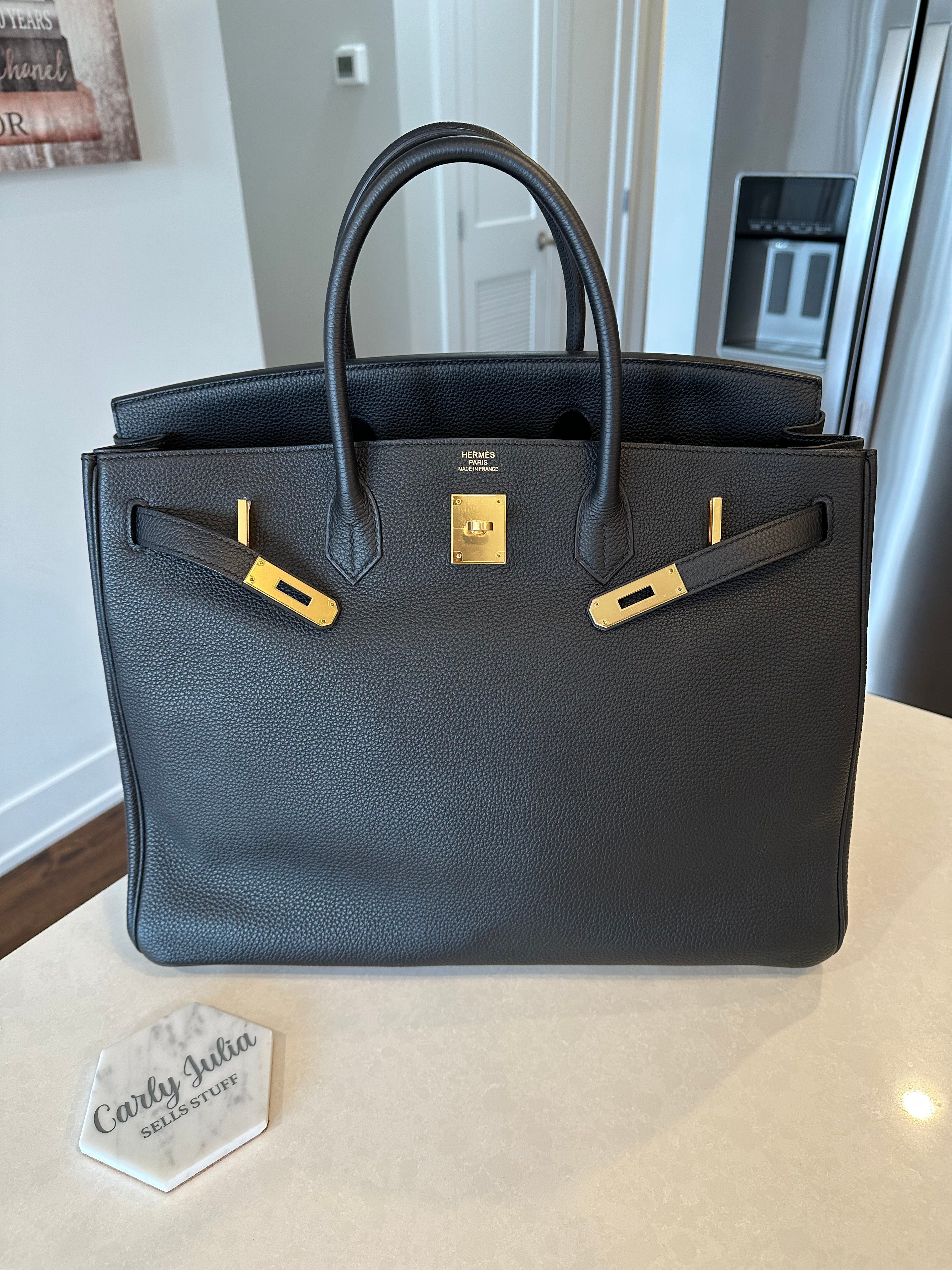 RESERVED Hermes Birkin 40 Togo Noir GHW Carly Julia Sells Stuff LLC