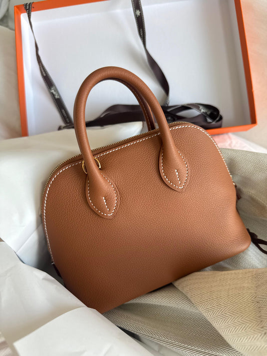 RESERVED: Hermes Evercolor Mini 1923 Bolide Gold GHW - Carly Julia Sells Stuff, LLC