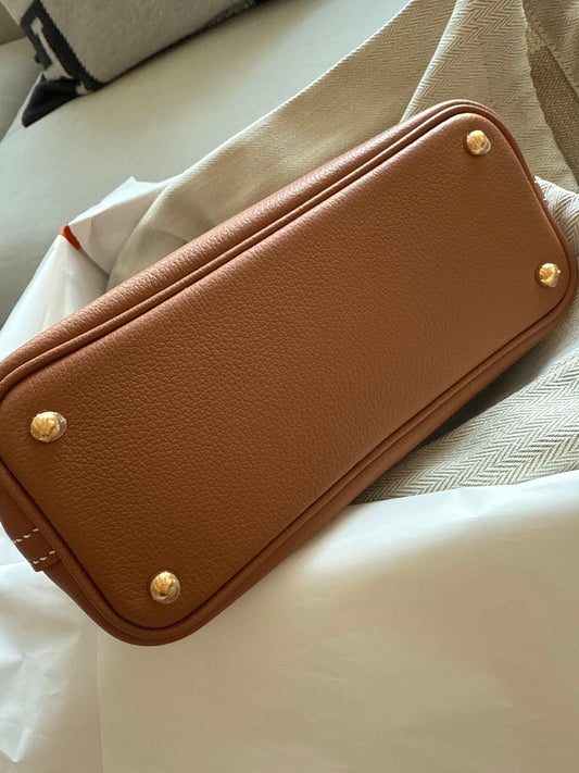 RESERVED: Hermes Evercolor Mini 1923 Bolide Gold GHW - Carly Julia Sells Stuff, LLC