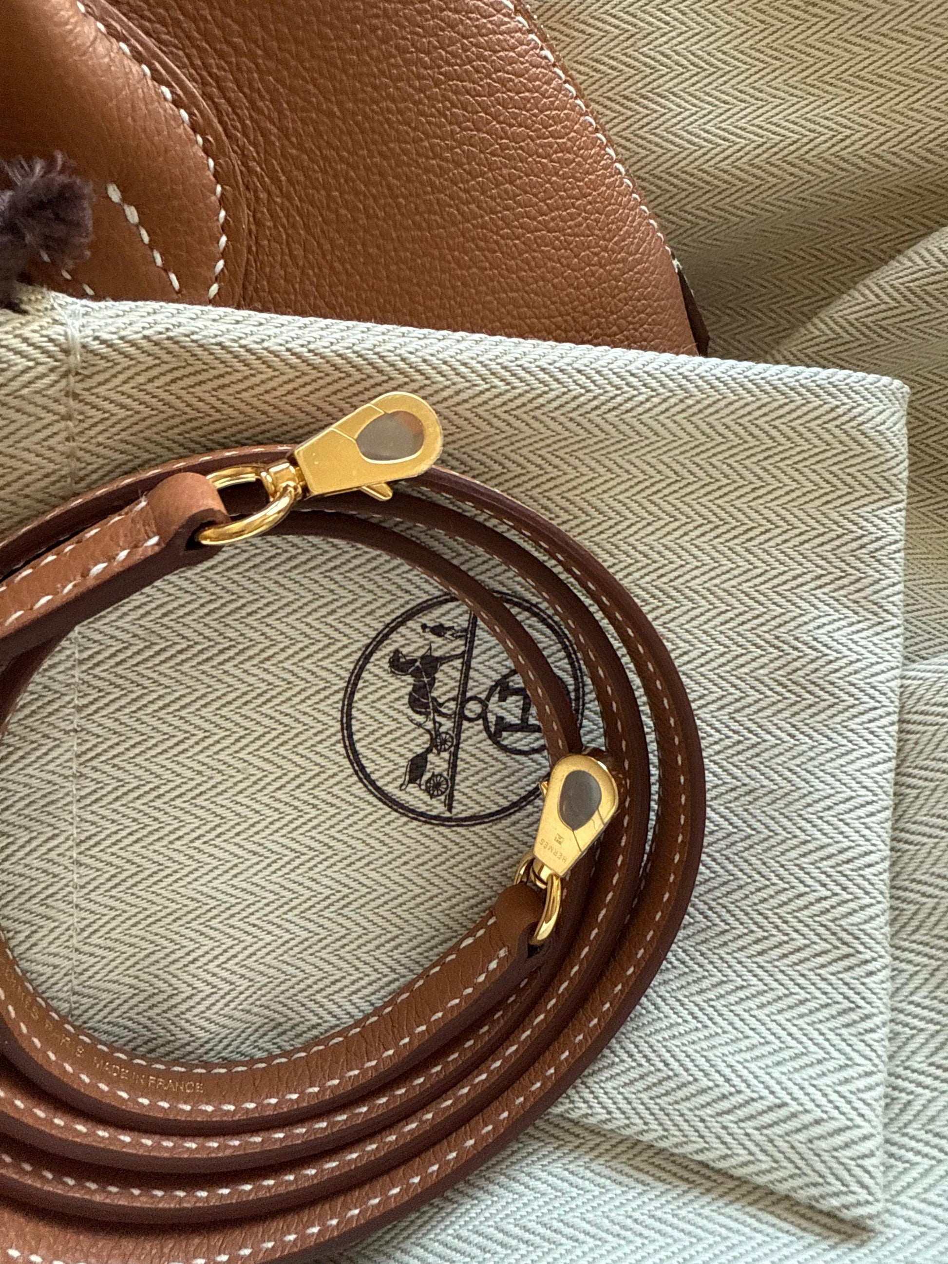 RESERVED: Hermes Evercolor Mini 1923 Bolide Gold GHW - Carly Julia Sells Stuff, LLC
