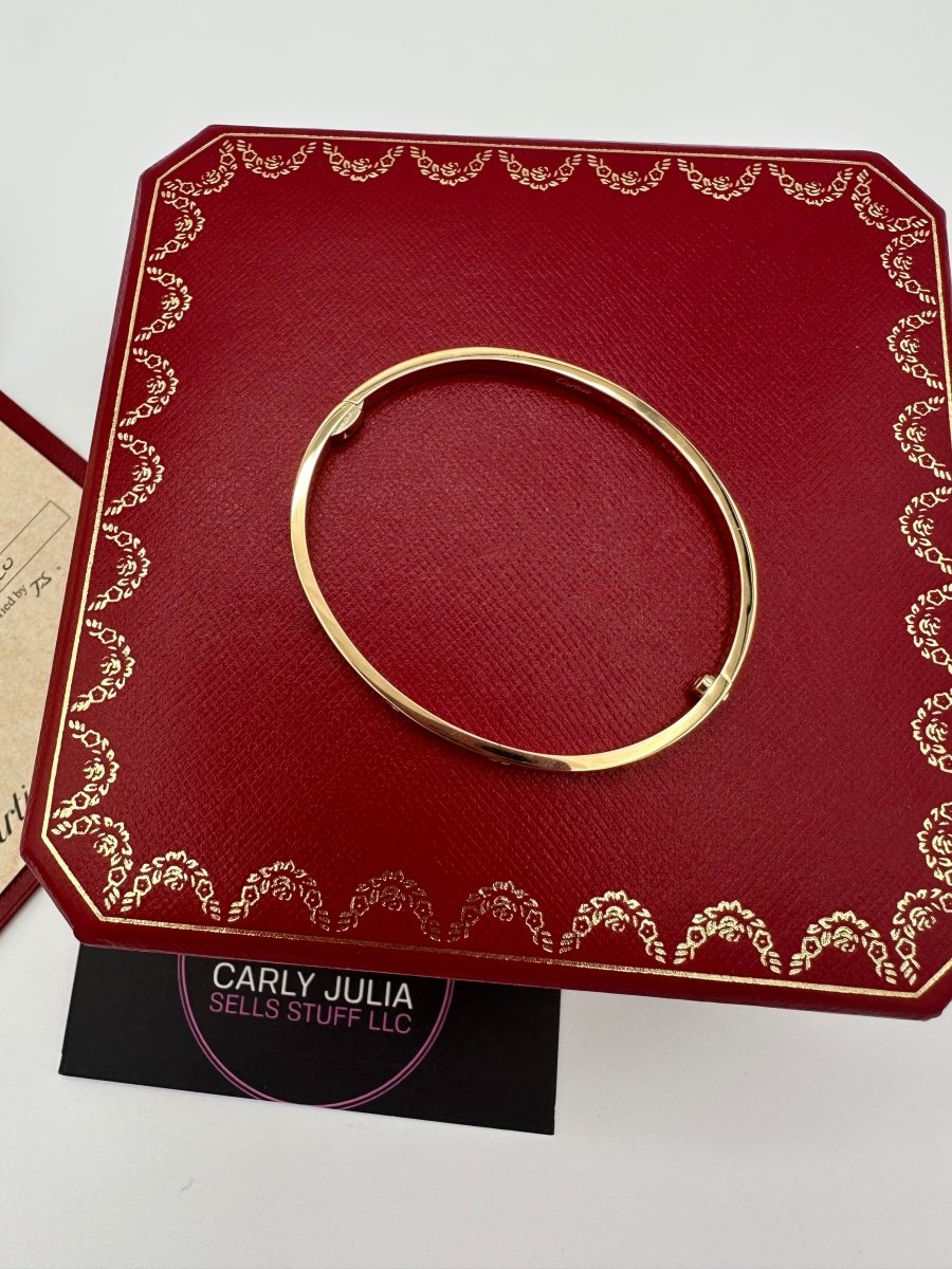 Cartier Small 10 Diamond YG Love Bangle - Carly Julia Sells Stuff, LLC