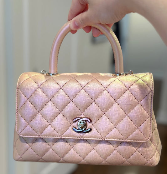 CHANEL 2021 Mini Iridescent Coco Handle - Carly Julia Sells Stuff, LLC