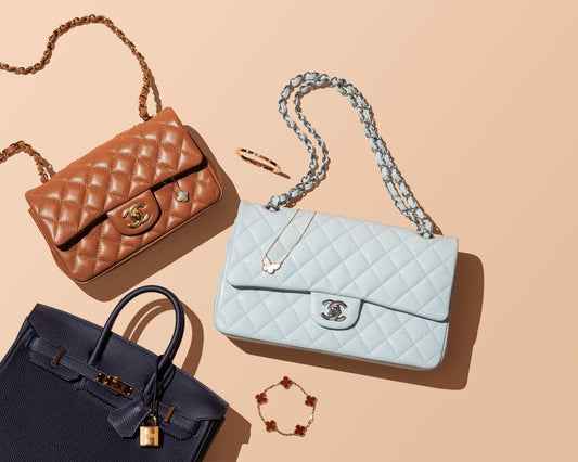CHANEL 21K Light Blue Medium Double Flap - Carly Julia Sells Stuff, LLC