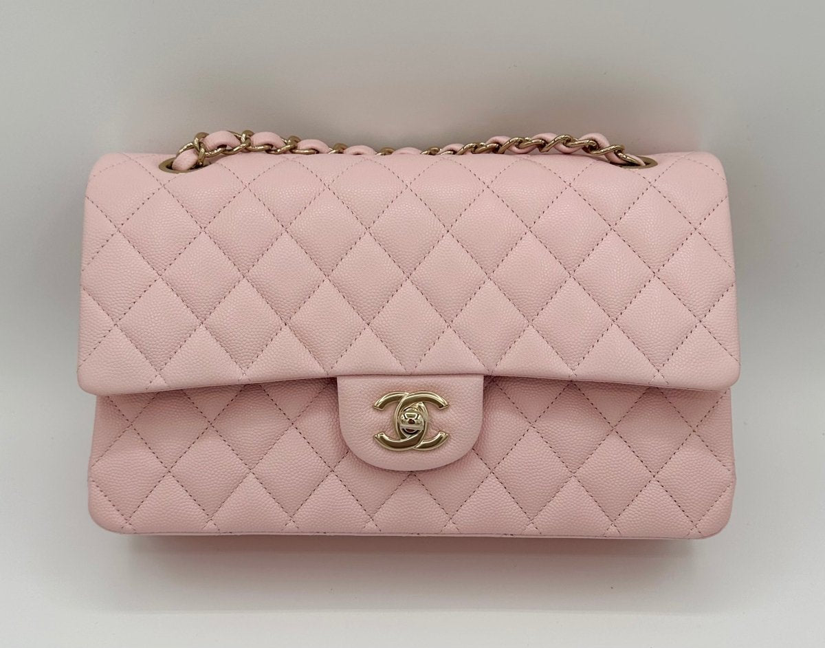 Chanel 22S Rose Claire Light Pink Medium Double Flap