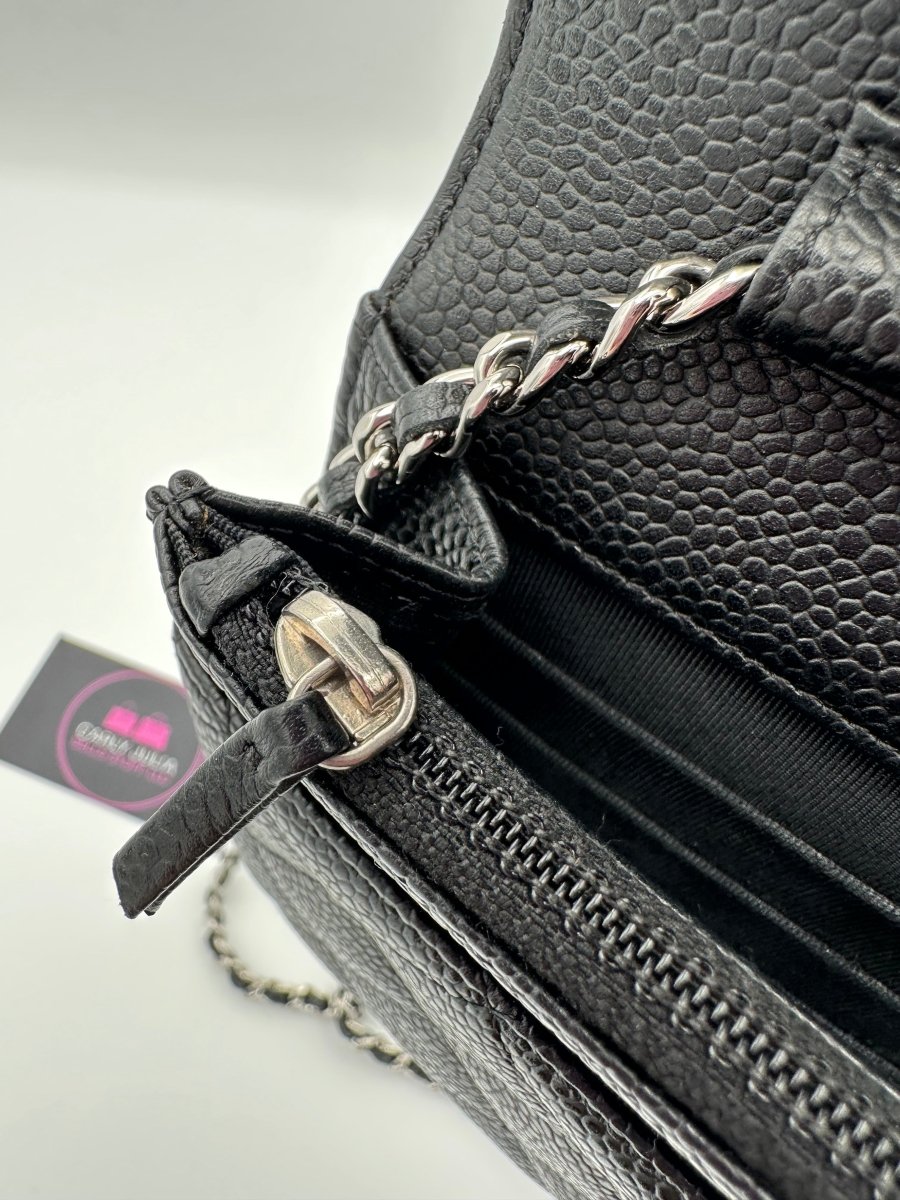 CHANEL Black Caviar WOC SHW - Carly Julia Sells Stuff, LLC