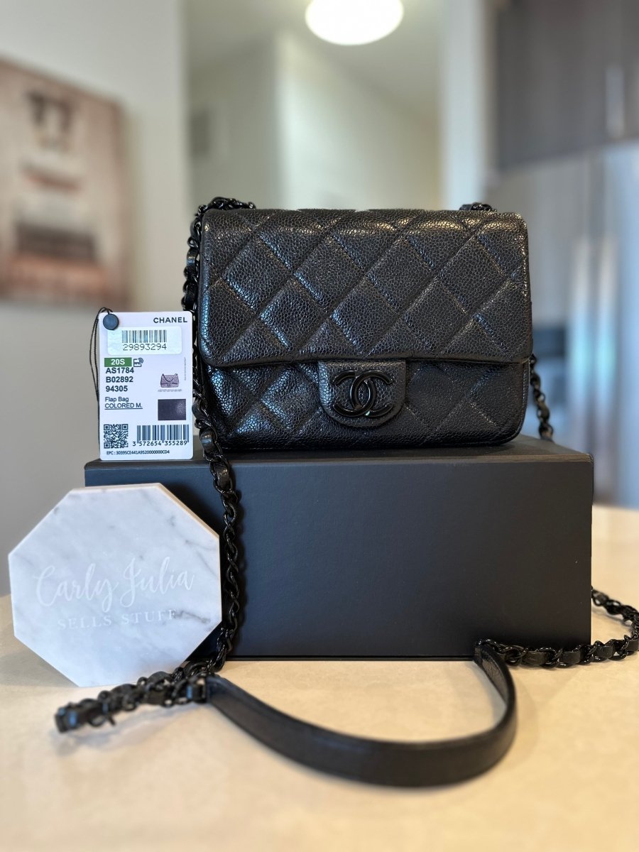 CHANEL Black Incognito Square Flap - Carly Julia Sells Stuff, LLC