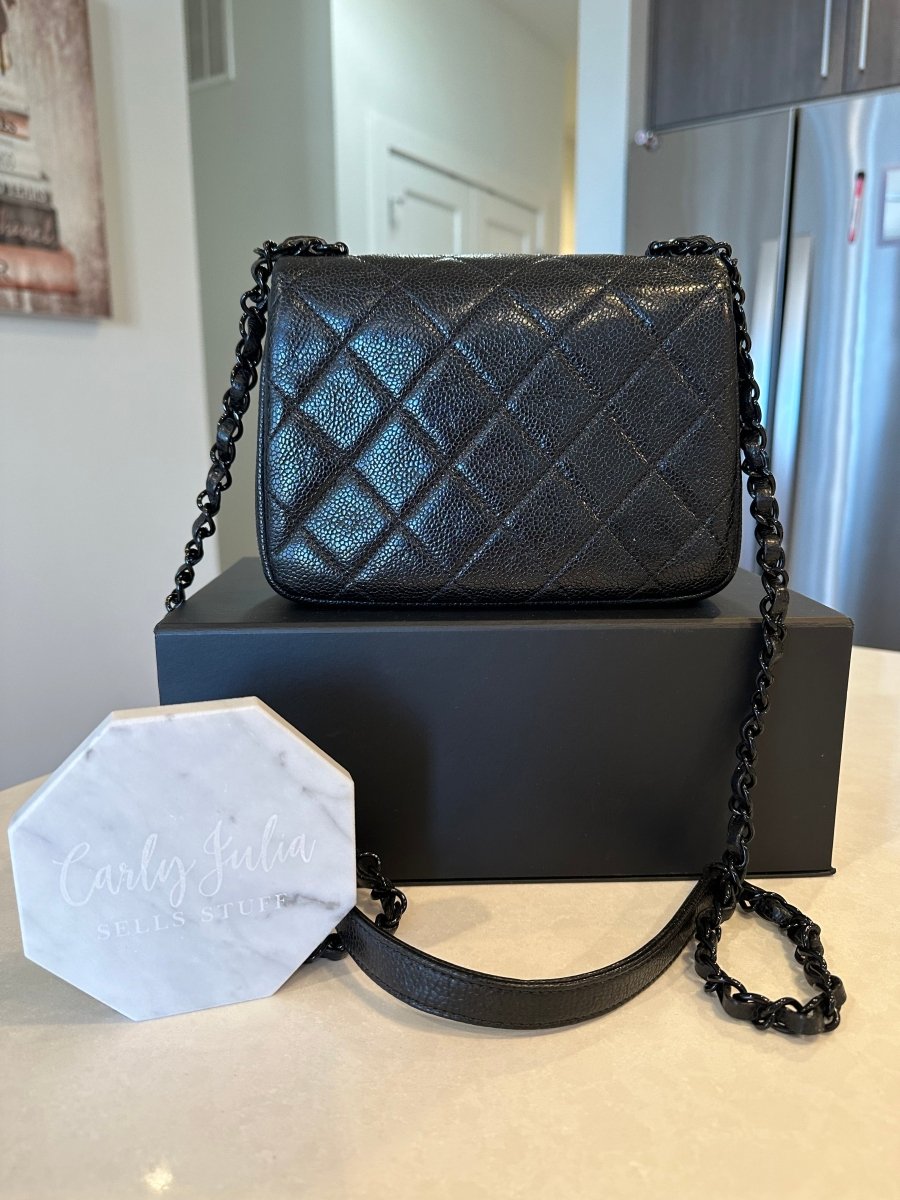 CHANEL Black Incognito Square Flap - Carly Julia Sells Stuff, LLC