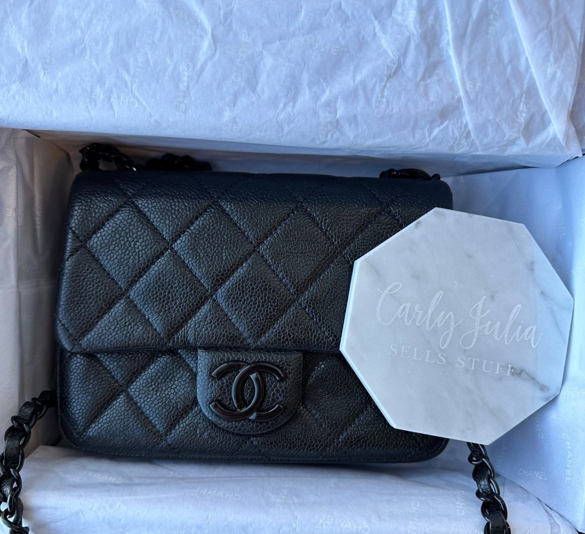 CHANEL Black Incognito Square Flap - Carly Julia Sells Stuff, LLC