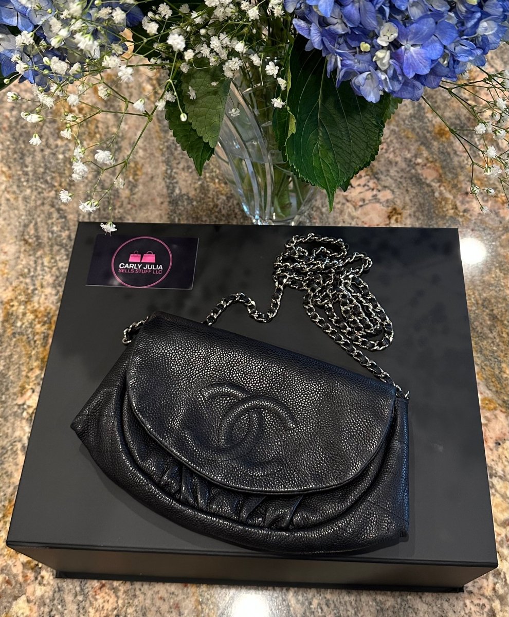 CHANEL Caviar Half Moon WOC Crossbody - Carly Julia Sells Stuff, LLC