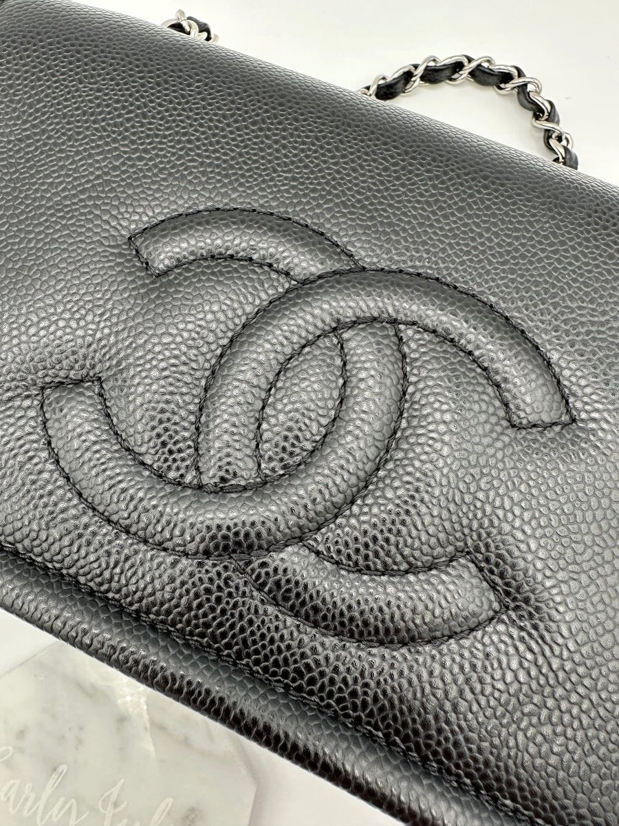 CHANEL Medium Caviar Timeless CC Flap - Carly Julia Sells Stuff, LLC