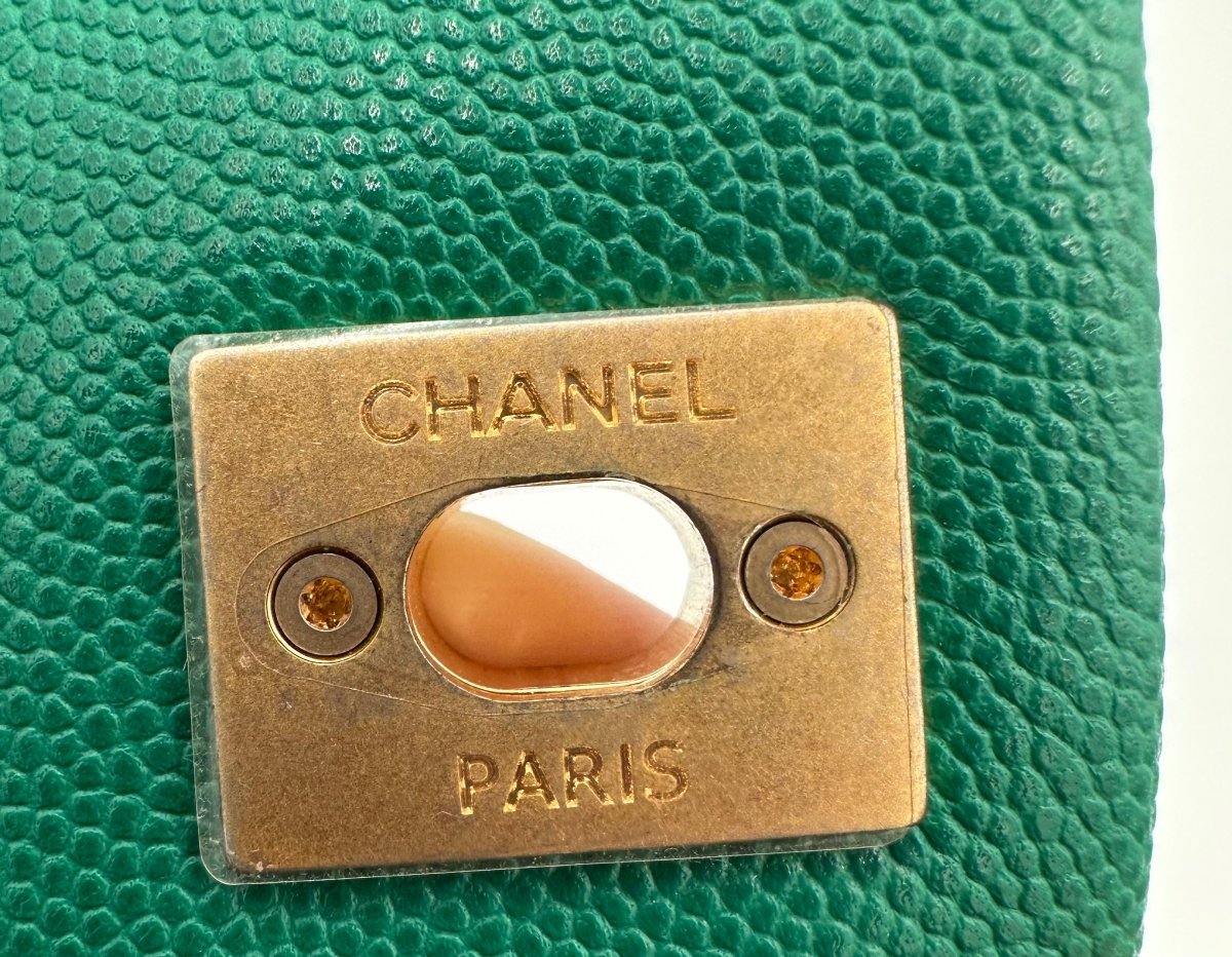 CHANEL Mini Emerald Green Coco Handle - Carly Julia Sells Stuff, LLC