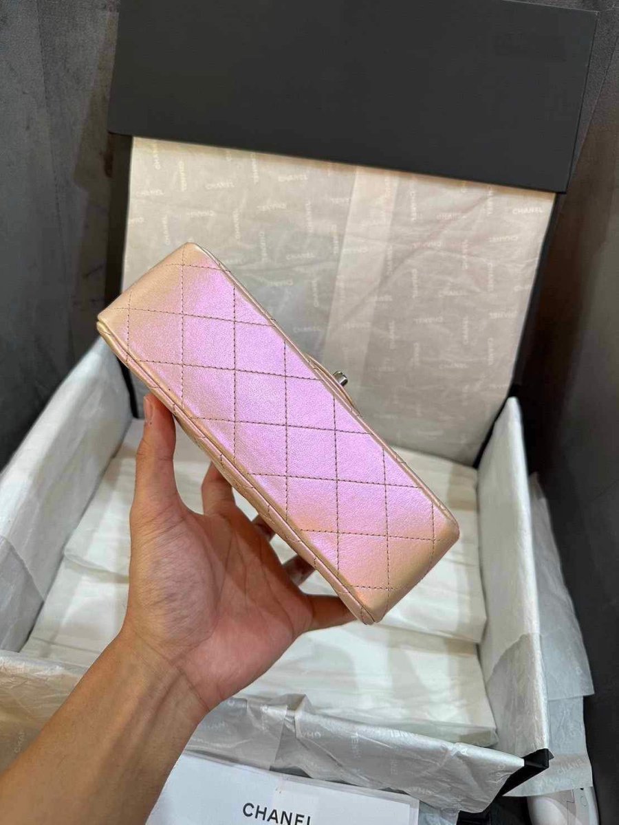 Chanel Pink ￼Iridescent Mini Flap - Carly Julia Sells Stuff, LLC