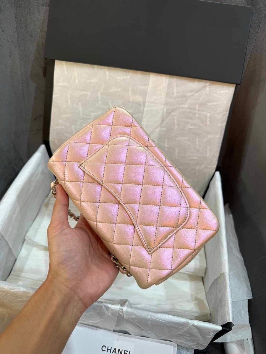 Chanel Pink Iridescent Mini Flap – Carly Julia Sells Stuff, LLC