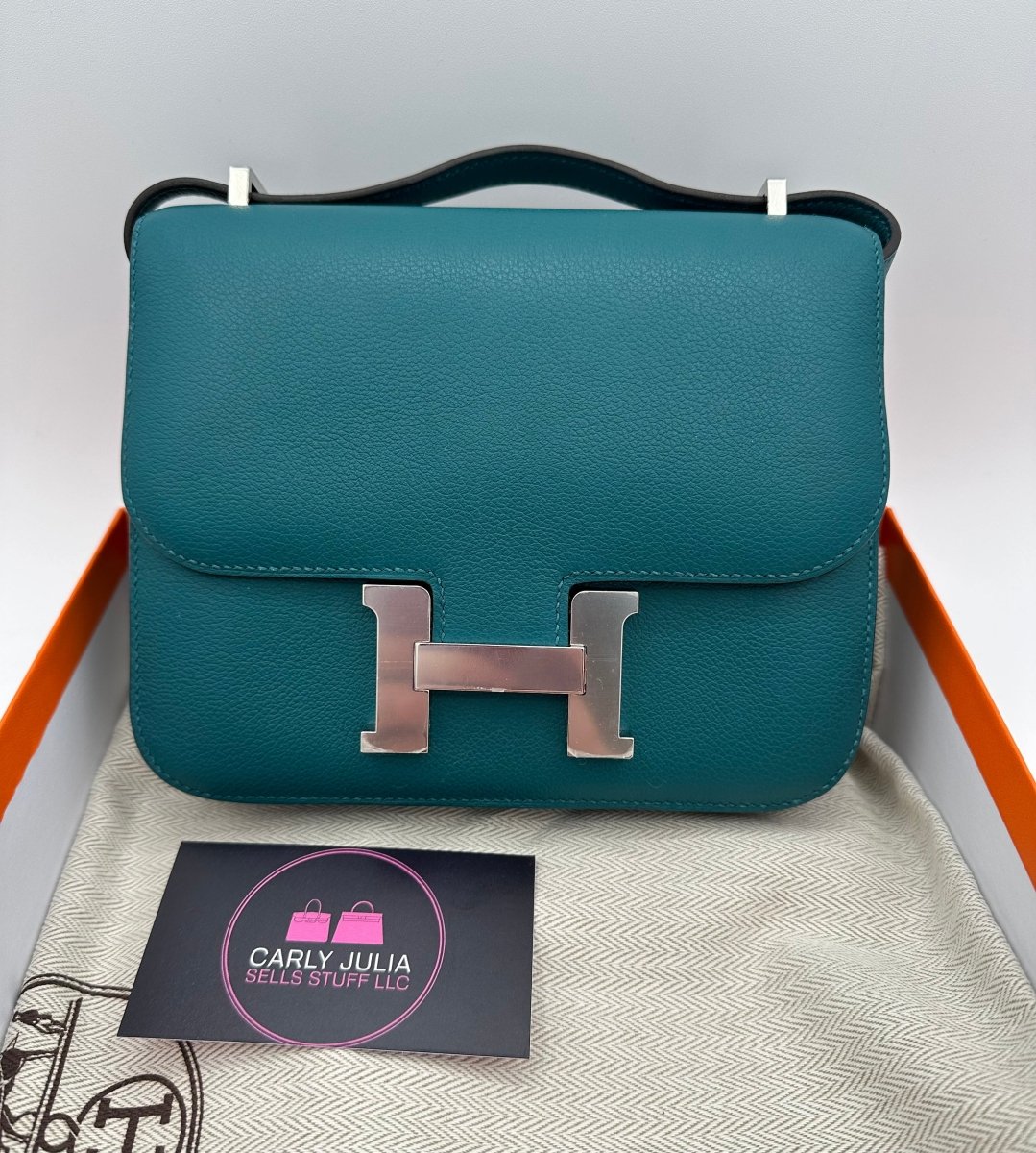 Hermes 2022 Constance 18 Vert Bosphore PHW - Carly Julia Sells Stuff, LLC