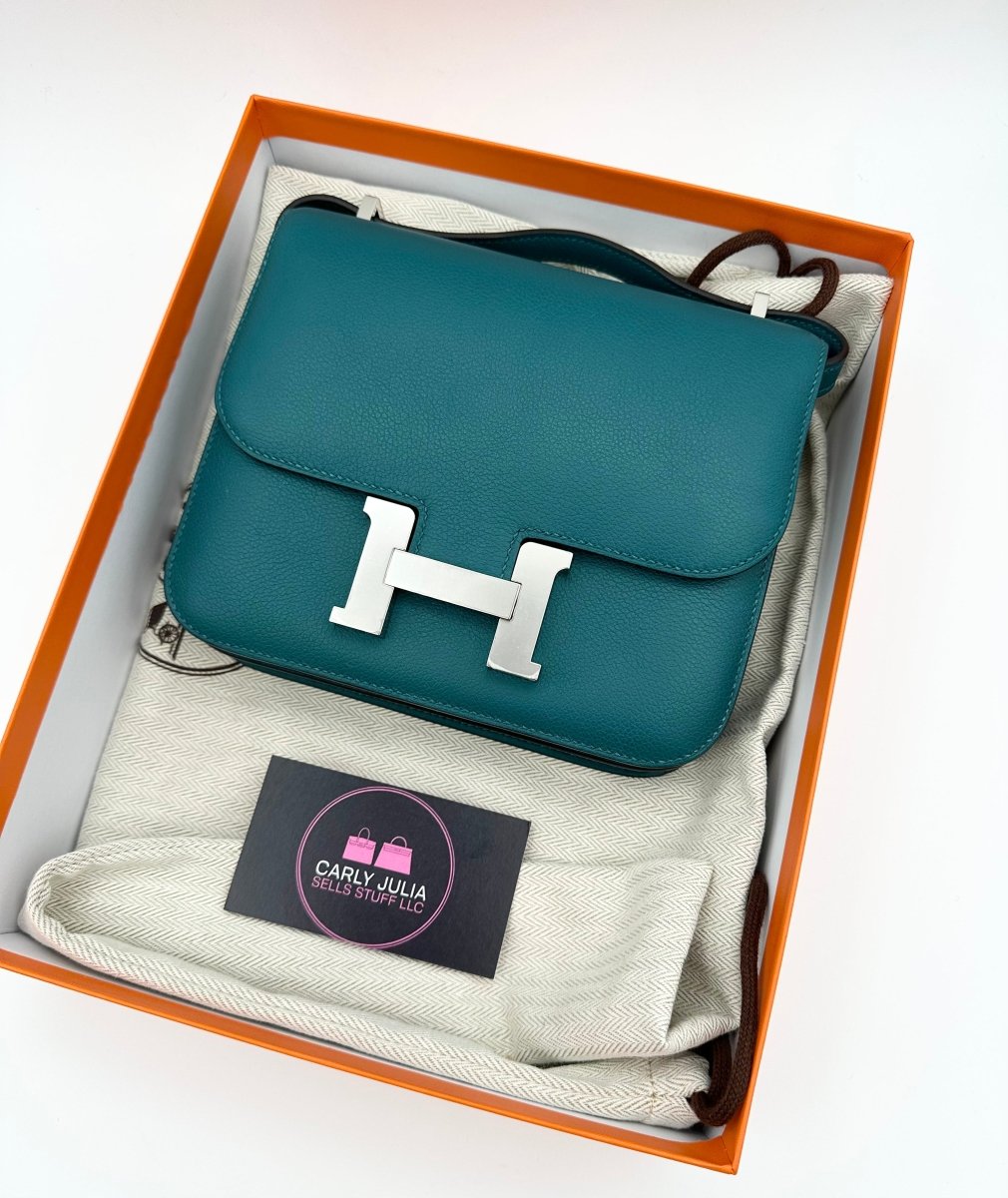 Hermes 2022 Constance 18 Vert Bosphore PHW - Carly Julia Sells Stuff, LLC