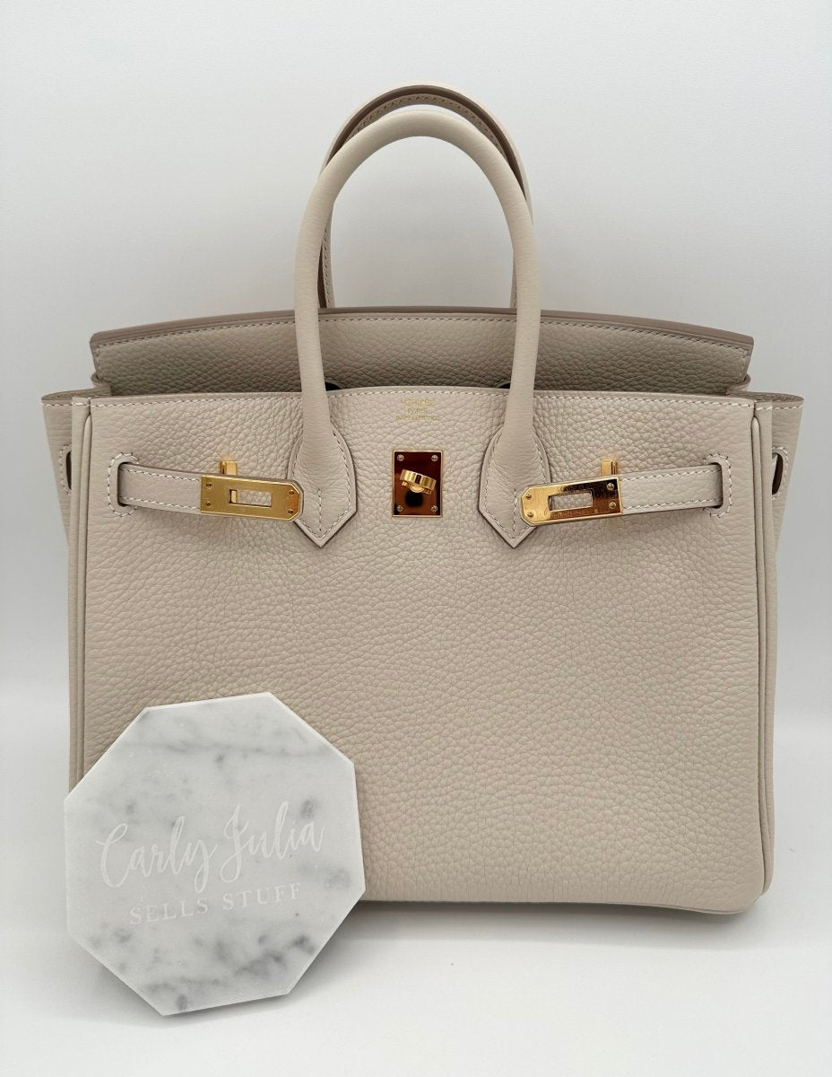 Hermes Birkin 25 Togo Craie GHW - Carly Julia Sells Stuff, LLC