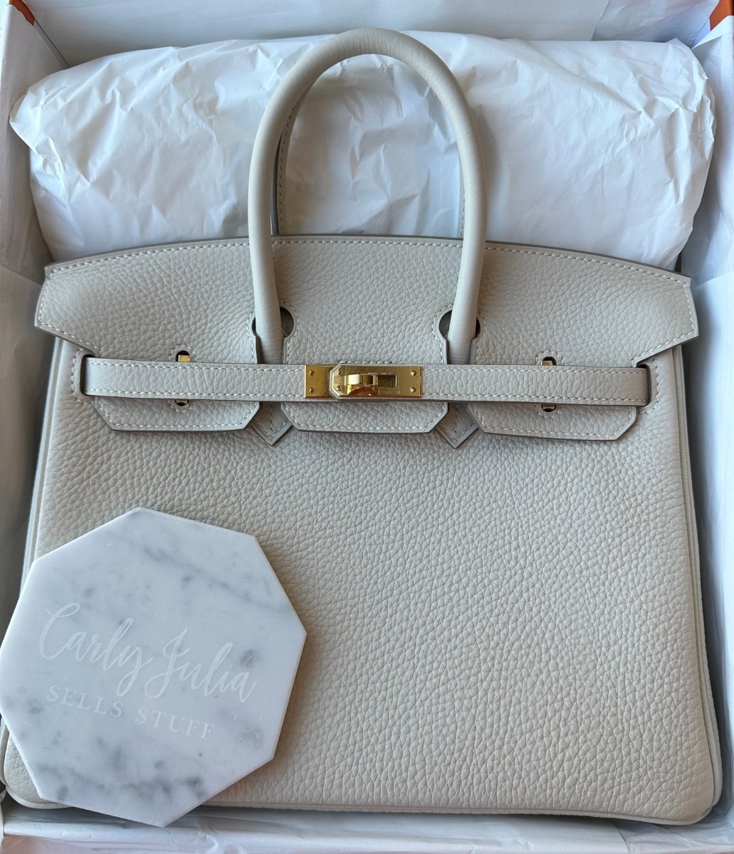 Hermes Birkin 25 Togo Craie GHW - Carly Julia Sells Stuff, LLC