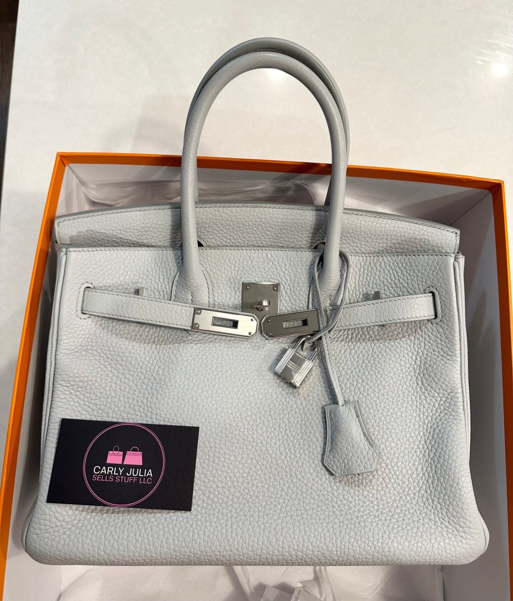 Hermes Birkin 30 Gris Perle PHW - Carly Julia Sells Stuff, LLC