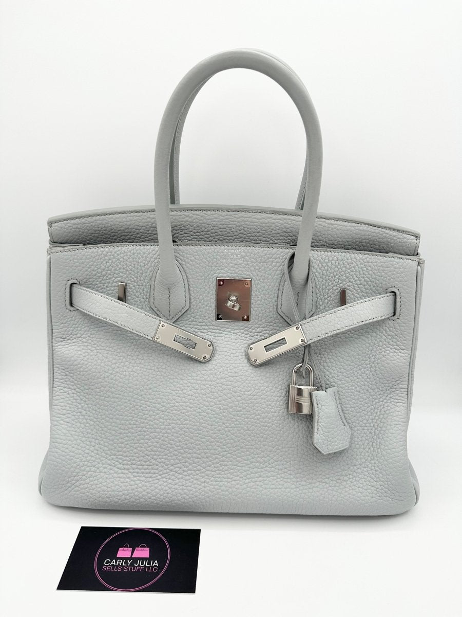 Hermes Birkin 30 Gris Perle PHW - Carly Julia Sells Stuff, LLC