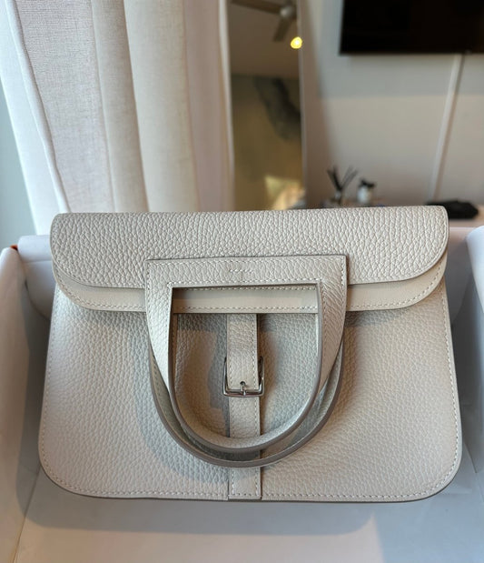 Hermes Halzan 25 Craie Brand New - Carly Julia Sells Stuff, LLC