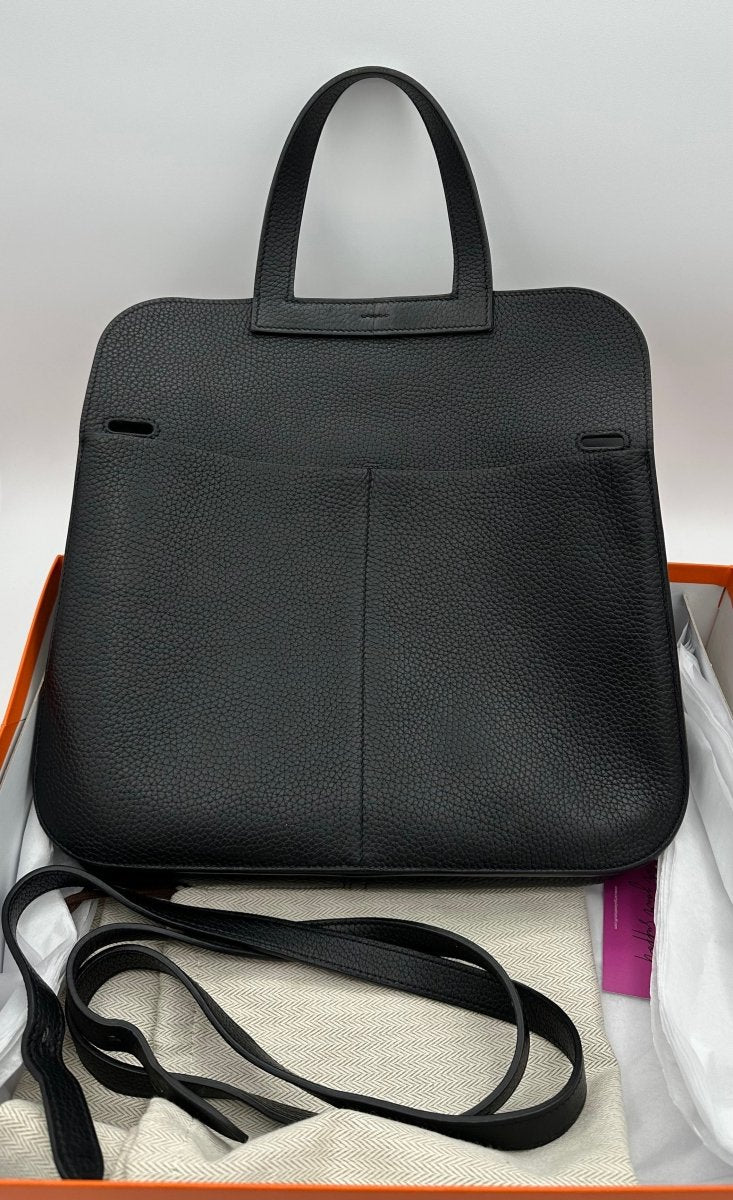 Hermes Halzan 31 Noir PHW - Carly Julia Sells Stuff, LLC