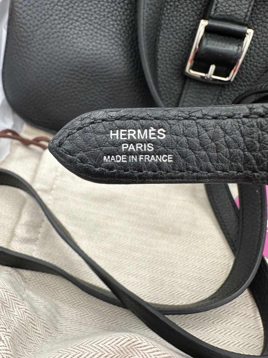 Hermes Halzan 31 Noir PHW - Carly Julia Sells Stuff, LLC