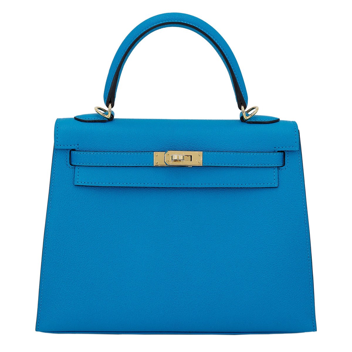 Hermes Kelly 25 Chèvre Blue Zanzibar - Carly Julia Sells Stuff, LLC