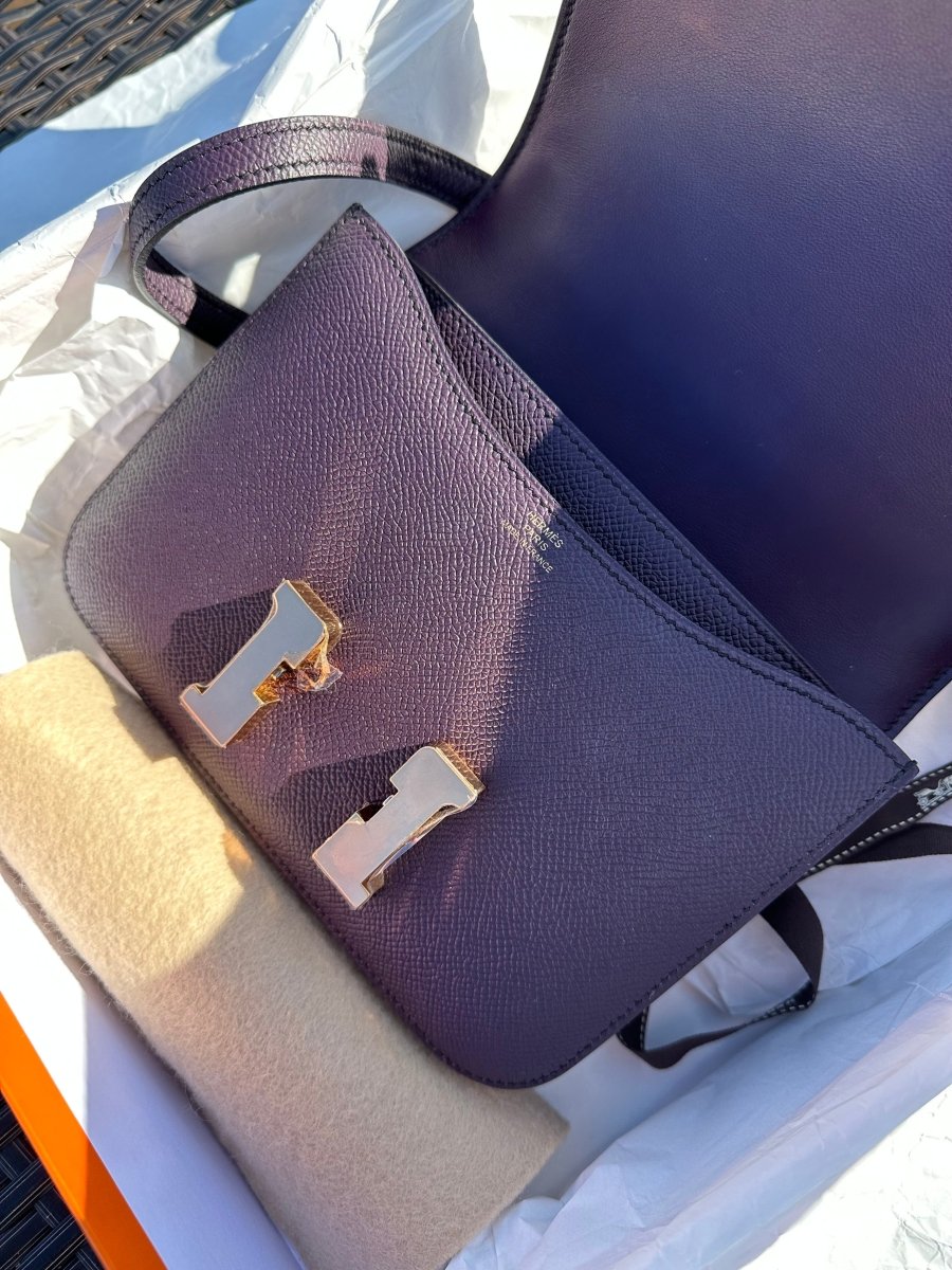 Hermes Mini Constance 18 Epsom RGHW - Carly Julia Sells Stuff, LLC