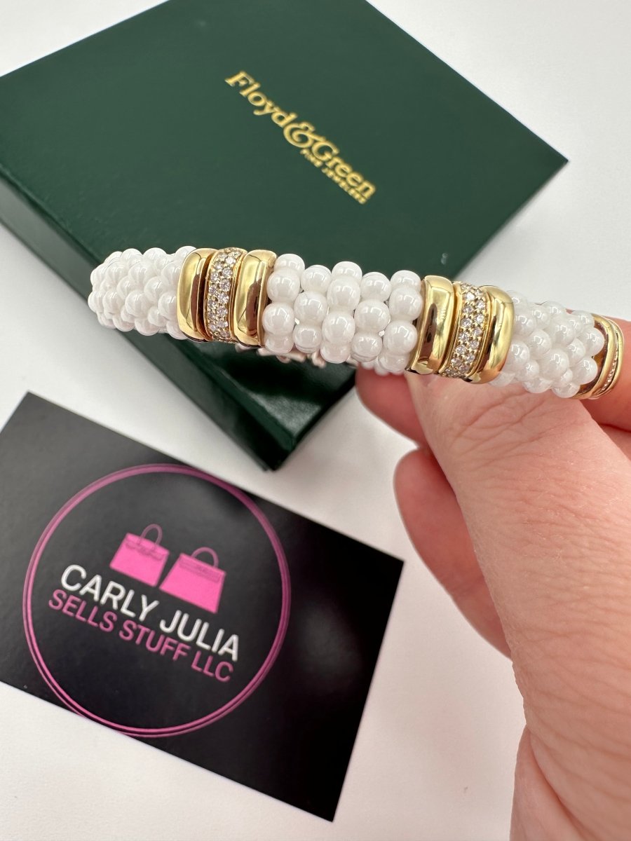 Lagos Three Station Caviar Diamond Bracelet - Carly Julia Sells Stuff, LLC