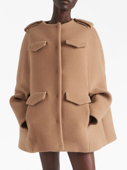 Prada Fall/Winter 2023 Runway Single-breasted Velour Caban Jacket - Carly Julia Sells Stuff, LLC