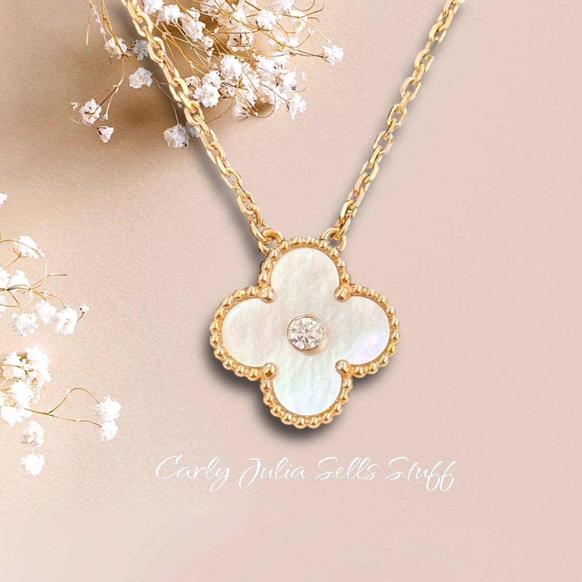 Van Cleef & Arpels 2012 White MOP Holiday Pendant - Carly Julia Sells Stuff, LLC