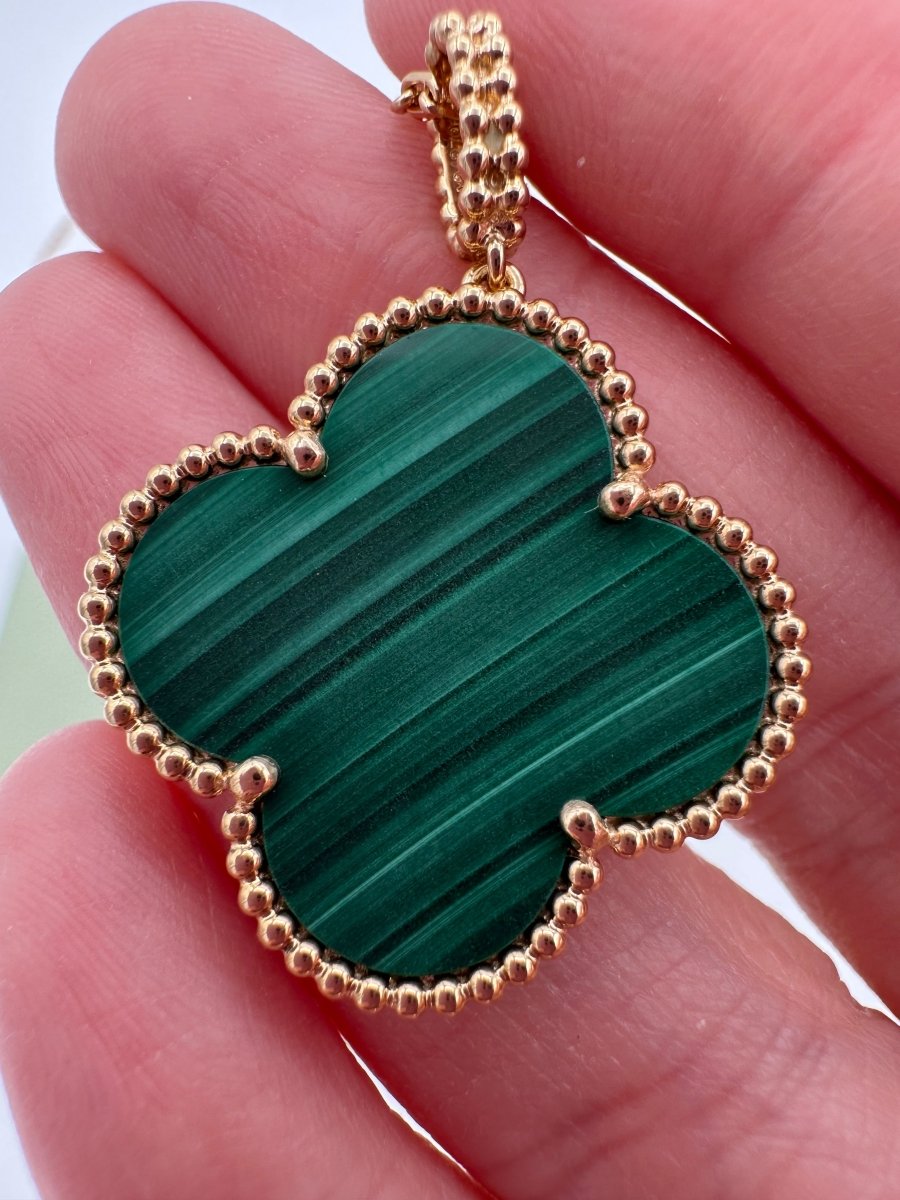 Van Cleef & Arpels Magic Alhambra Malachite - Carly Julia Sells Stuff, LLC