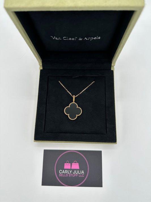 Van Cleef & Arpels Magic Alhambra Onyx - Carly Julia Sells Stuff, LLC